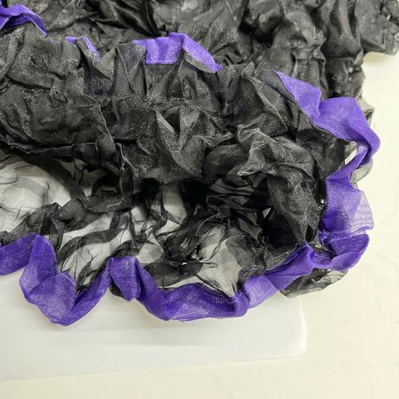  ISSEY MIYAKE イッセイミヤケ カットソー タンクトップ シワ加工 ミセス ブラック