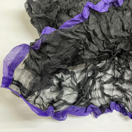  ISSEY MIYAKE イッセイミヤケ カットソー タンクトップ シワ加工 ミセス ブラック