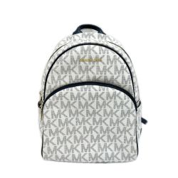 ◆◆ MICHAEL KORS マイケルコース リュック MKロゴ レディース AI-1611 S17 ホワイト×ネイビー Bランク