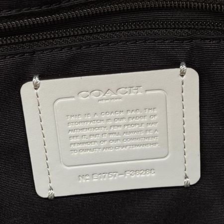  COACH コーチ ロゴ リュックサック レザー F38288 ホワイト