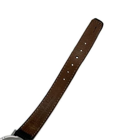  Tiffany & Co. ティファニー 腕時計 本体のみ レザー ホワイト 電池無し L 0640