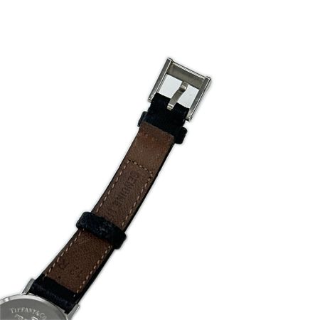  Tiffany & Co. ティファニー 腕時計 本体のみ レザー ホワイト 電池無し L 0640