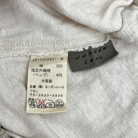 JURGEN LEHL ヨーガンレール スカート 切り替えボーダー Mサイズ レディース J0172US901 ベージュ