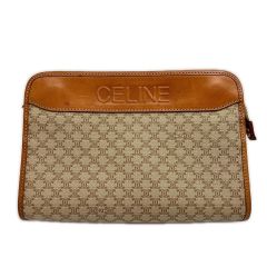 CELINE セリーヌ セカンドバッグ クラッチバッグ マカダム ベージュ Cランク
