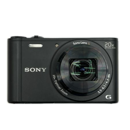  SONY ソニー サイバーショット コンパクトデジタルカメラ 液晶画面黄色【ジャンク】 DSC-WX350 ブラック