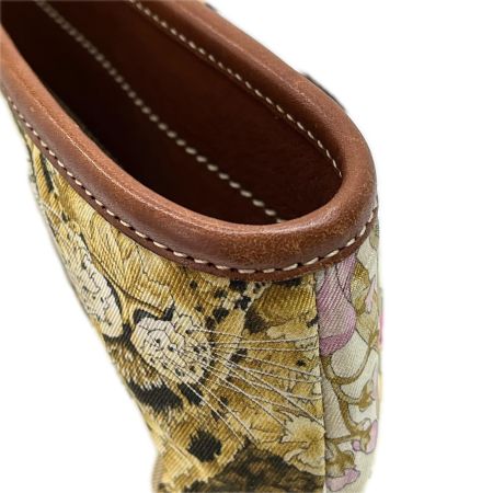  Salvatore Ferragamo サルヴァトーレフェラガモ トートバッグ レザー ナイロン 花柄 アニマル柄  ベージュ