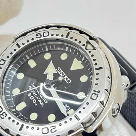  SEIKO セイコー 腕時計 ダイバーズウォッチ クォーツ 7C46-0AG0 ブラック