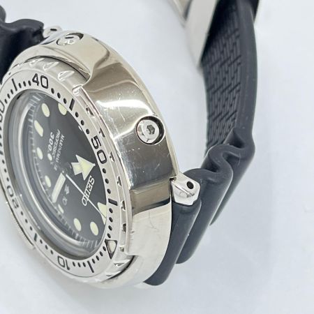  SEIKO セイコー 腕時計 ダイバーズウォッチ クォーツ 7C46-0AG0 ブラック