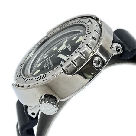  SEIKO セイコー 腕時計 ダイバーズウォッチ クォーツ 7C46-0AG0 ブラック