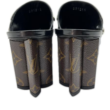  LOUIS VUITTON ルイヴィトン シルエットラインミュール サンダル 39 スタッズ BR1211 BR12111 ブラック