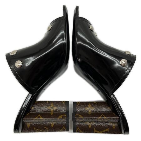  LOUIS VUITTON ルイヴィトン シルエットラインミュール サンダル 39 スタッズ BR1211 BR12111 ブラック
