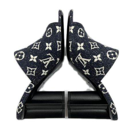  LOUIS VUITTON ルイヴィトン シルエットラインミュール サンダル 39 デニム NL1211 ネイビー