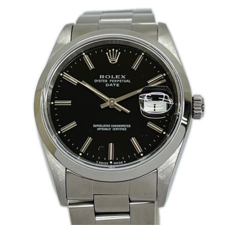 ROLEX ロレックス パーペチュアル 腕時計 自動巻き R8.9月OH実施 箱・取説・保証書付 15200 シルバー/ブラック