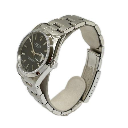 ROLEX ロレックス パーペチュアル 腕時計 自動巻き R8.9月OH実施 箱・取説・保証書付 15200 シルバー/ブラック