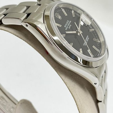 ROLEX ロレックス パーペチュアル 腕時計 自動巻き R8.9月OH実施 箱・取説・保証書付 15200 シルバー/ブラック