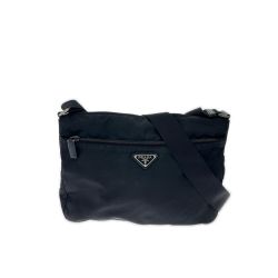 ◆◆ PRADA プラダ ショルダーバッグ 斜め掛けカバン ナイロン レディース ブラック Cランク