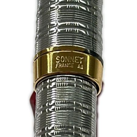  Parker パーカー 万年筆 K18 シルバー ゴールド ケース付き 