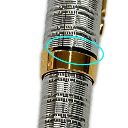  Parker パーカー 万年筆 K18 シルバー ゴールド ケース付き 