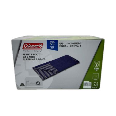  Coleman コールマン スリーピングバッグ 寝袋 シュラフ FLEECE FOOT EZ CARRY SL BAG 未使用品 2220918
