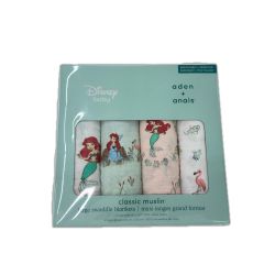 ◆◆ Disney ディズニー ブランケット アリエル エイデンアンドアネイ クラシック スワドル 4枚セット おくるみ 未使用品 Sランク