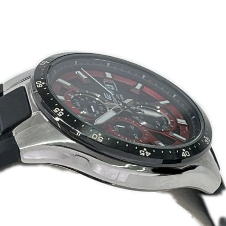  CASIO カシオ 腕時計 エディフィス クロノグラフ 本体のみ ブラック レッド  EFR-519
