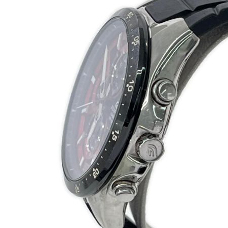  CASIO カシオ 腕時計 エディフィス クロノグラフ 本体のみ ブラック レッド  EFR-519
