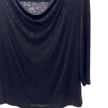  ITALIYA イタリヤ レディース衣料 カットソー 伊太利屋 ブラック 夏物 11号 ミセス 123187-D0D ブラック