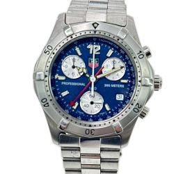 ◆◆ TAG HEUER タグホイヤー 腕時計 クロノグラフ プロフェッショナル 200 CK1112 ステンレススチール ブルー Cランク