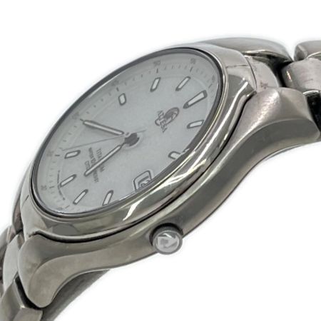  CITIZEN シチズン 腕時計 アテッサ エコドライ 電波ソーラー 本体のみ チタン ライトグレー デイト付 7875-H00559