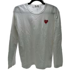 ◆◆ COMME des GARCONS コムデギャルソン 長袖Tシャツ AZ-T118 ホワイト Cランク
