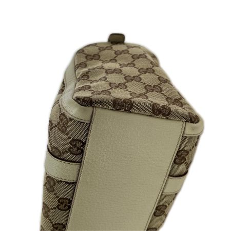  GUCCI グッチ ミニボストンバッグ  ハンドバッグ GG ファスナータグ半分ちぎれ有  130942 ベージュ