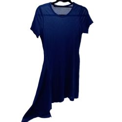 ◆◆ Yohji yamamoto(Y's) ヨージヤマモト(ワイズ) 半袖　変形チュニック FU-T82-083 ブルー Bランク