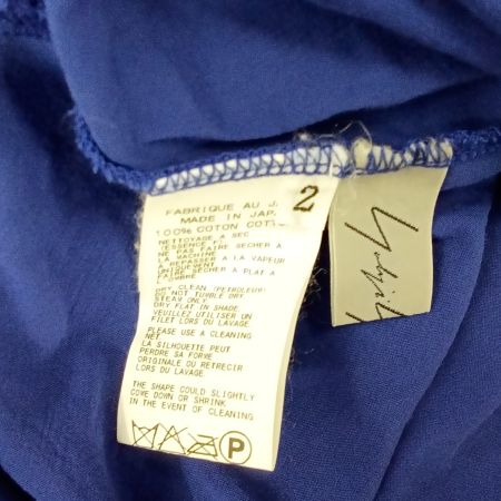 Yohji yamamoto(Y's) ヨージヤマモト(ワイズ) 半袖　変形チュニック FU-T82-083 ブルー