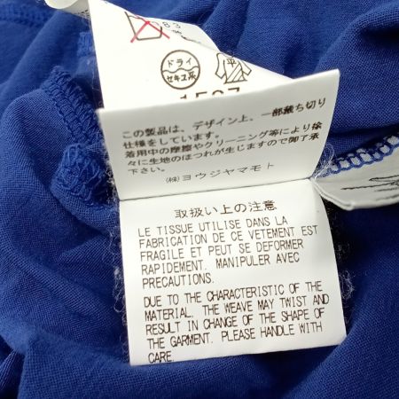  Yohji yamamoto(Y's) ヨージヤマモト(ワイズ) 半袖　変形チュニック FU-T82-083 ブルー