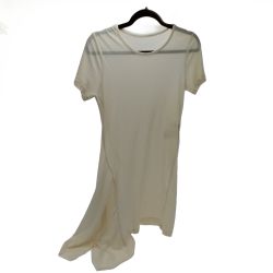 ◆◆ Yohji yamamoto(Y's) ヨージヤマモト(ワイズ) 半袖　変形　チュニック FU-T82-083 アイボリー Bランク