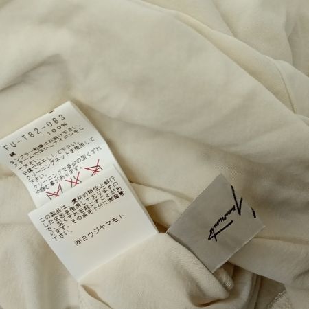  Yohji yamamoto(Y's) ヨージヤマモト(ワイズ) 半袖　変形　チュニック FU-T82-083 アイボリー