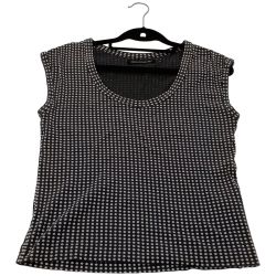 ◆◆ Yohji yamamoto(Y's) ヨージヤマモト(ワイズ) カットソー　ノースリーブ NJ-T21-057 グレー x ホワイトドット Bランク
