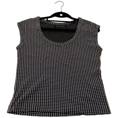  Yohji yamamoto(Y's) ヨージヤマモト(ワイズ) カットソー　ノースリーブ NJ-T21-057 グレー x ホワイトドット