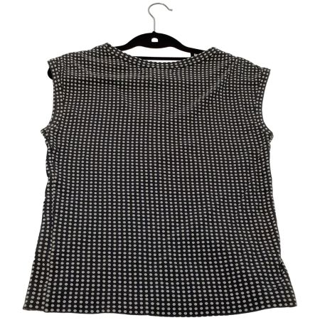  Yohji yamamoto(Y's) ヨージヤマモト(ワイズ) カットソー　ノースリーブ NJ-T21-057 グレー x ホワイトドット