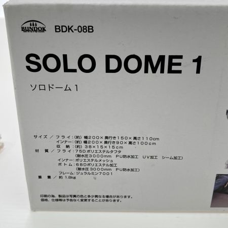  BUNDOK バンドック ドームテント ソロドーム 1 SORO DOME 1 未使用品 キャンプ アウトドア BDK-08B
