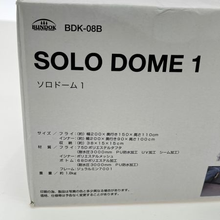  BUNDOK バンドック ドームテント ソロドーム 1 SORO DOME 1 未使用品 キャンプ アウトドア BDK-08B