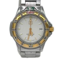◆◆ TAG HEUER タグホイヤー 腕時計 クオーツ 200 METERS ステンレプロフェッショナル ススチール アイボリー ベゼル緩い 995.713 Bランク
