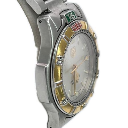  TAG HEUER タグホイヤー 腕時計 クオーツ 200 METERS ステンレプロフェッショナル ススチール アイボリー ベゼル緩い 995.713