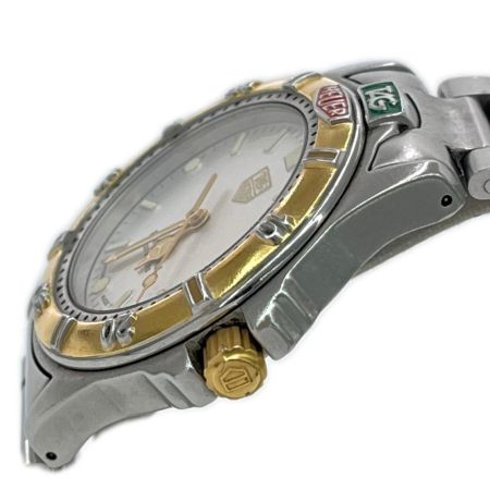  TAG HEUER タグホイヤー 腕時計 クオーツ 200 METERS ステンレプロフェッショナル ススチール アイボリー ベゼル緩い 995.713