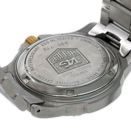  TAG HEUER タグホイヤー 腕時計 クオーツ 200 METERS ステンレプロフェッショナル ススチール アイボリー ベゼル緩い 995.713