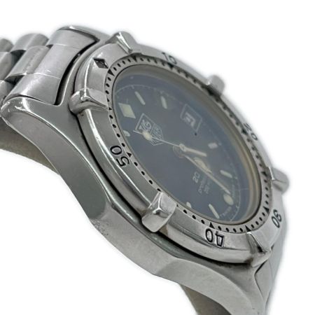  TAG HEUER タグホイヤー 腕時計 クオーツ ステンレススチール ブラック 本体のみ 風防曇り有 962.013