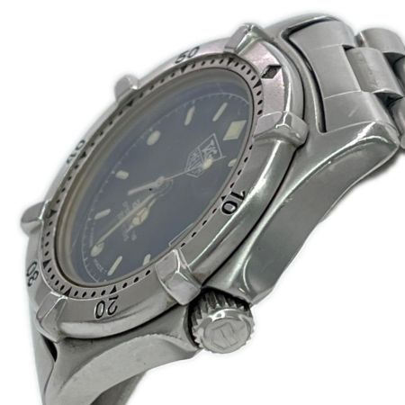  TAG HEUER タグホイヤー 腕時計 クオーツ ステンレススチール ブラック 本体のみ 風防曇り有 962.013