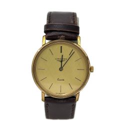 ◆◆ LONGINES ロンジン クオーツ 腕時計 本体のみ 社外ベルト 革ベルトダメージ有  R8.8電池交換済み QWARTS Bランク
