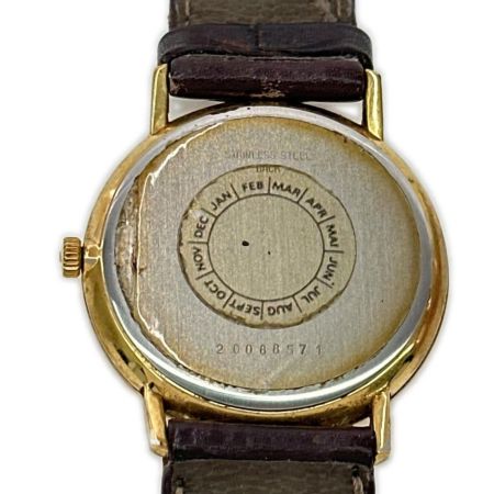  LONGINES ロンジン クオーツ 腕時計 本体のみ 社外ベルト 革ベルトダメージ有  R8.8電池交換済み QWARTS
