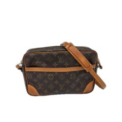 ◆◆ LOUIS VUITTON ルイヴィトン ショルダーバッグ モノグラム トロカデロ ベタ有 884NO ブラウン Cランク